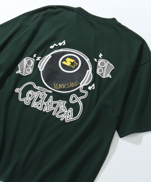 STARTER BLACK LABEL(スターターブラックレーベル)の「【STARTER /スターター】TC天竺ヘッドフォンプリント半袖Tシャツ(Tシャツ/カットソー・メンズ・グリーン/ブラック/ライトグレー/ホワイト・M/L/XL)」の6枚目の写真