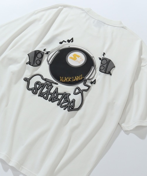 STARTER BLACK LABEL(スターターブラックレーベル)の「【STARTER /スターター】TC天竺ヘッドフォンプリント半袖Tシャツ(Tシャツ/カットソー・メンズ・グリーン/ブラック/ライトグレー/ホワイト・M/L/XL)」の7枚目の写真