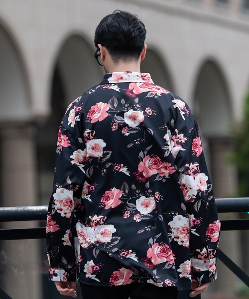 SILVER BULLET(シルバーバレット)の「『CavariA/キャバリア』花柄長袖シャツ(シャツ/ブラウス・メンズ・ブラック/ホワイト・L/M)」の11枚目の写真