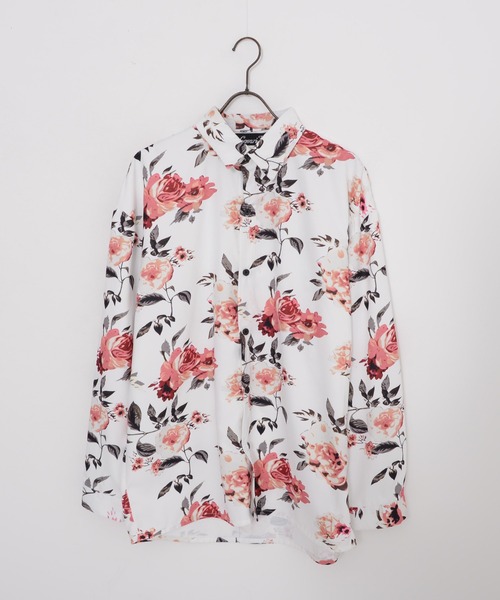 SILVER BULLET(シルバーバレット)の「『CavariA/キャバリア』花柄長袖シャツ(シャツ/ブラウス・メンズ・ブラック/ホワイト・L/M)」の14枚目の写真