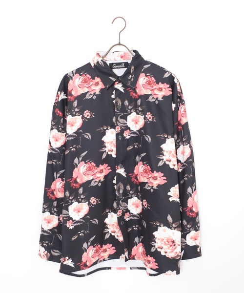 SILVER BULLET(シルバーバレット)の「『CavariA/キャバリア』花柄長袖シャツ(シャツ/ブラウス・メンズ・ブラック/ホワイト・L/M)」の15枚目の写真
