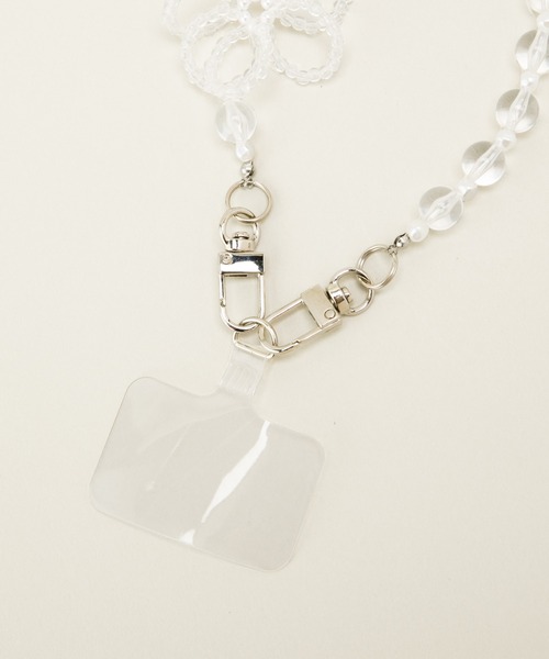 Casselini（キャセリーニ）の「Casselini(キャセリーニ)フラワービーズハンドストラップ（スマホグッズ・レディース・ホワイト/ブラック/シルバー/ラベンダー/クリア・FREE）」の21枚目の写真