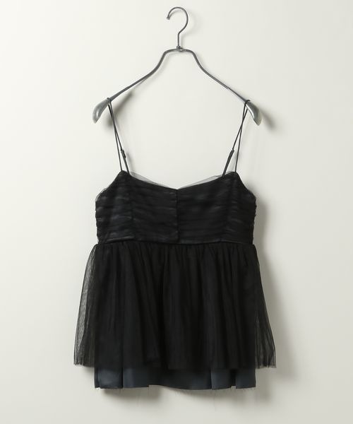 JEANASIS(ジーナシス)の「シアードッキングギャザーキャミ/132696(キャミソール・レディース・グレー系その他/ブラウン系その他・FREE)」の9枚目の写真