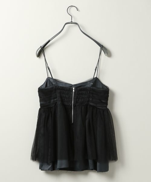 JEANASIS(ジーナシス)の「シアードッキングギャザーキャミ/132696(キャミソール・レディース・グレー系その他/ブラウン系その他・FREE)」の8枚目の写真