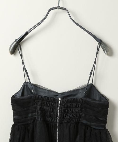 JEANASIS(ジーナシス)の「シアードッキングギャザーキャミ/132696(キャミソール・レディース・グレー系その他/ブラウン系その他・FREE)」の4枚目の写真