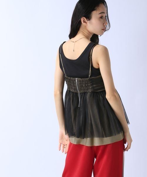 JEANASIS(ジーナシス)の「シアードッキングギャザーキャミ/132696(キャミソール・レディース・グレー系その他/ブラウン系その他・FREE)」の17枚目の写真
