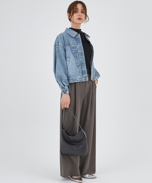 INED CLARO（イネドクラロ）の「バックタックデニムジャケット【セットアップ対応】（デニムジャケット・レディース・ブルー/グレー・フリー）」の16枚目の写真