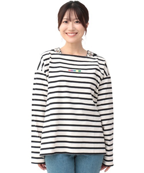 チチカカ(チチカカ)の「ボーダー刺繍&ナバホプルオーバー(Tシャツ/カットソー・レディース・その他1/その他2/その他3・FREE)」の4枚目の写真