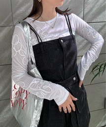 y/m by misato | シアーコード刺繍トップス(Tシャツ/カットソー)
