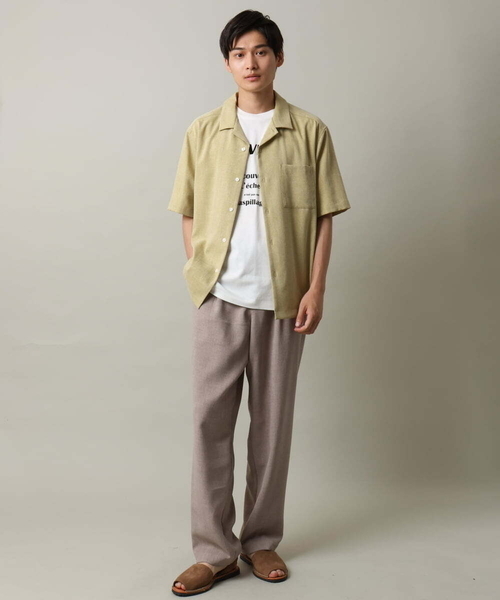 a.v.v（アーヴェヴェ）の「【接触冷感】ロゴプリントセミワイドTシャツ（Tシャツ/カットソー・メンズ・ホワイト/オレンジ・48/46/50）」の16枚目の写真