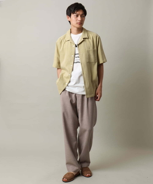 a.v.v（アーヴェヴェ）の「【接触冷感】ロゴプリントセミワイドTシャツ（Tシャツ/カットソー・メンズ・ホワイト/オレンジ・48/46/50）」の17枚目の写真