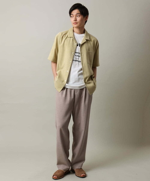 a.v.v（アーヴェヴェ）の「【接触冷感】ロゴプリントセミワイドTシャツ（Tシャツ/カットソー・メンズ・ホワイト/オレンジ・48/46/50）」の18枚目の写真