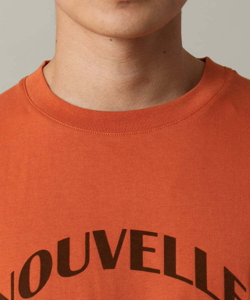 a.v.v（アーヴェヴェ）の「【接触冷感】ロゴプリントセミワイドTシャツ（Tシャツ/カットソー・メンズ・ホワイト/オレンジ・48/46/50）」の3枚目の写真