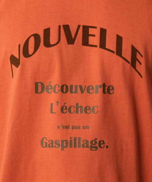 a.v.v（アーヴェヴェ）の「【接触冷感】ロゴプリントセミワイドTシャツ（Tシャツ/カットソー・メンズ・ホワイト/オレンジ・48/46/50）」の6枚目の写真