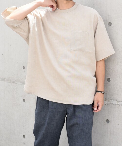 SHIPS any: 〈洗濯機可能〉メランジオックス ラウンド フェイクレイヤード Tシャツ (セットアップ対応)◇（Tシャツ/カットソー）｜SHIPS any（シップス エニィ）