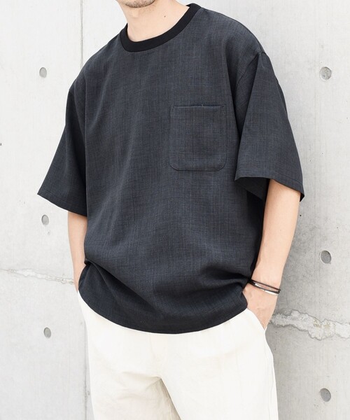 SHIPS any: 〈洗濯機可能〉メランジオックス ラウンド フェイクレイヤード Tシャツ (セットアップ対応)◇（Tシャツ/カットソー）｜SHIPS any（シップス エニィ）