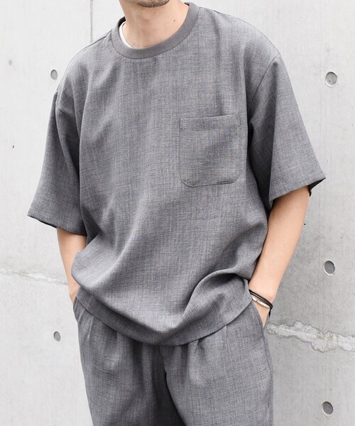 SHIPS any: 〈洗濯機可能〉メランジオックス ラウンド フェイクレイヤード Tシャツ (セットアップ対応)◇（Tシャツ/カットソー）｜SHIPS any（シップス エニィ）