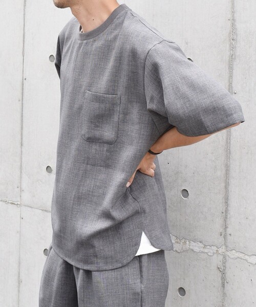 SHIPS any: 〈洗濯機可能〉メランジオックス ラウンド フェイクレイヤード Tシャツ (セットアップ対応)◇（Tシャツ/カットソー）｜SHIPS any（シップス エニィ）