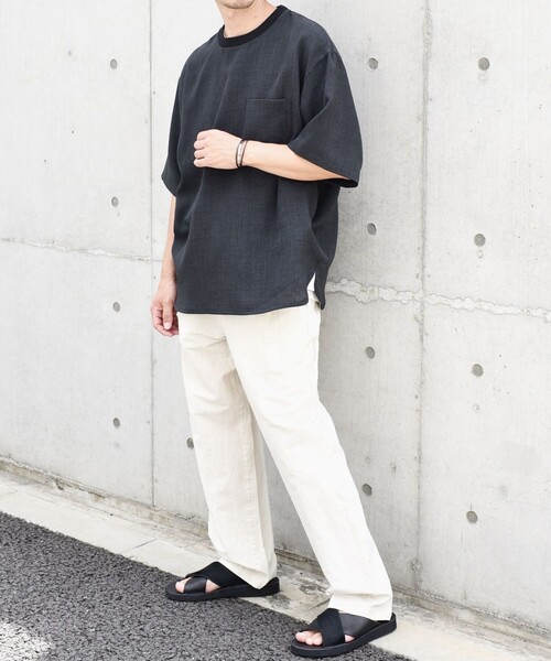 SHIPS any: 〈洗濯機可能〉メランジオックス ラウンド フェイクレイヤード Tシャツ (セットアップ対応)◇（Tシャツ/カットソー）｜SHIPS any（シップス エニィ）