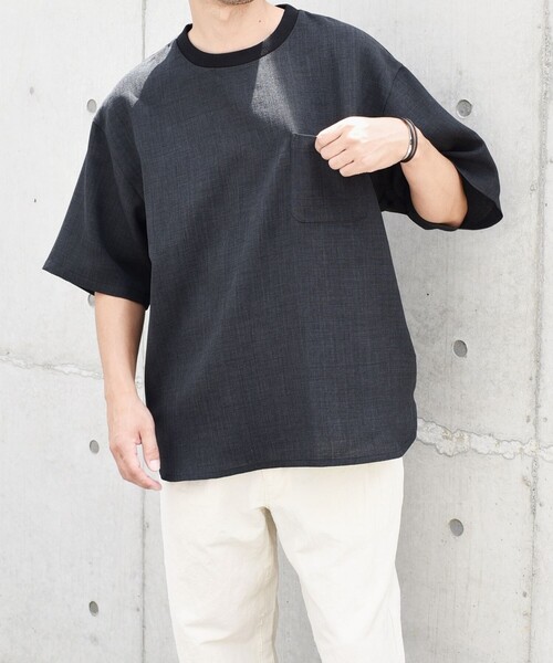 SHIPS any: 〈洗濯機可能〉メランジオックス ラウンド フェイクレイヤード Tシャツ (セットアップ対応)◇（Tシャツ/カットソー）｜SHIPS any（シップス エニィ）