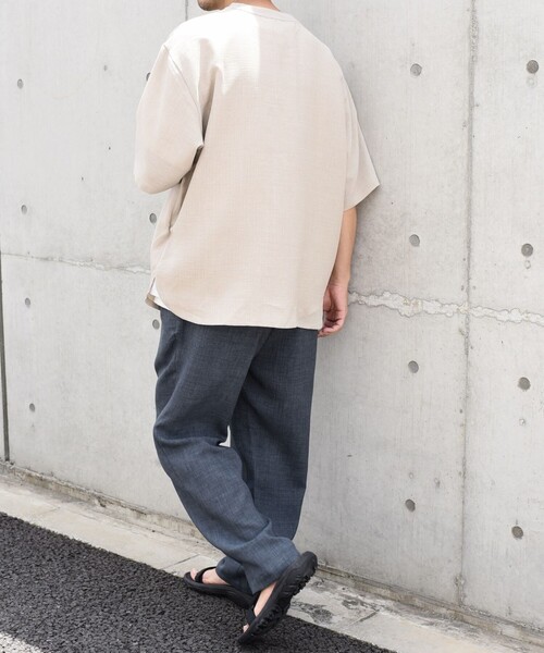 SHIPS any: 〈洗濯機可能〉メランジオックス ラウンド フェイクレイヤード Tシャツ (セットアップ対応)◇（Tシャツ/カットソー）｜SHIPS any（シップス エニィ）