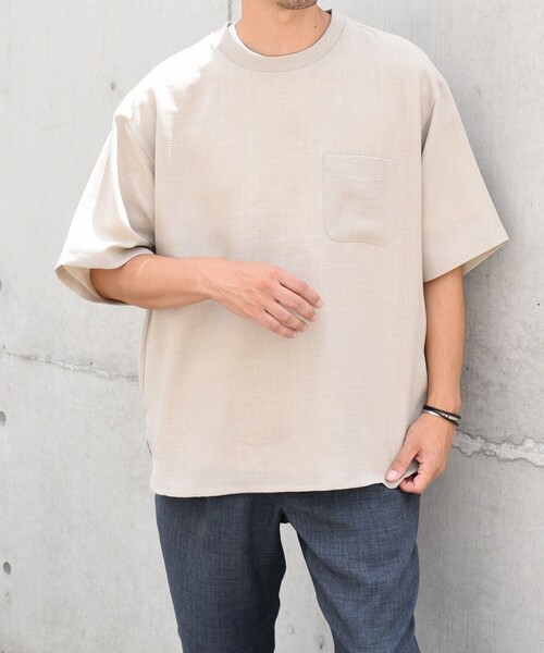 SHIPS any: 〈洗濯機可能〉メランジオックス ラウンド フェイクレイヤード Tシャツ (セットアップ対応)◇（Tシャツ/カットソー）｜SHIPS any（シップス エニィ）