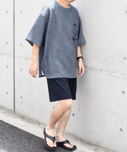 SHIPS any: 〈洗濯機可能〉メランジオックス ラウンド フェイクレイヤード Tシャツ (セットアップ対応)◇（Tシャツ/カットソー）｜SHIPS any（シップス エニィ）