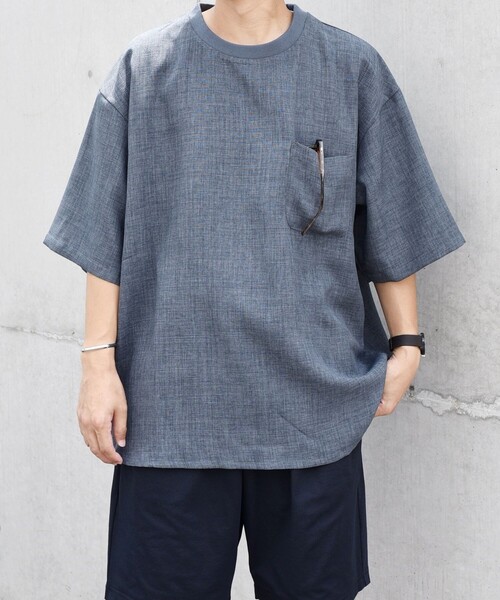 SHIPS any: 〈洗濯機可能〉メランジオックス ラウンド フェイクレイヤード Tシャツ (セットアップ対応)◇（Tシャツ/カットソー）｜SHIPS any（シップス エニィ）