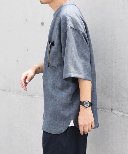 SHIPS any: 〈洗濯機可能〉メランジオックス ラウンド フェイクレイヤード Tシャツ (セットアップ対応)◇（Tシャツ/カットソー）｜SHIPS any（シップス エニィ）