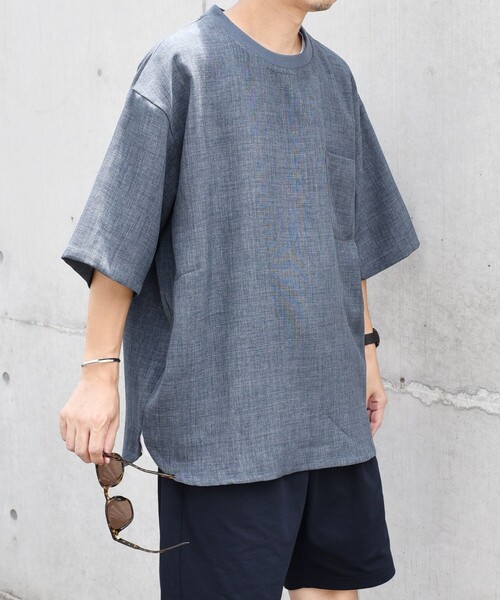 SHIPS any: 〈洗濯機可能〉メランジオックス ラウンド フェイクレイヤード Tシャツ (セットアップ対応)◇（Tシャツ/カットソー）｜SHIPS any（シップス エニィ）