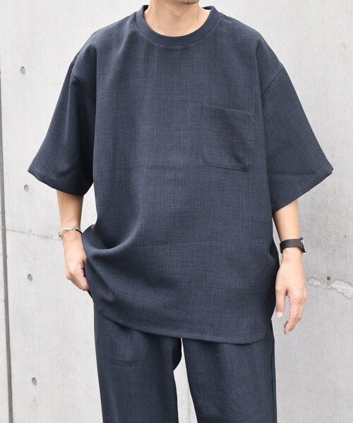 SHIPS any: 〈洗濯機可能〉メランジオックス ラウンド フェイクレイヤード Tシャツ (セットアップ対応)◇（Tシャツ/カットソー）｜SHIPS any（シップス エニィ）