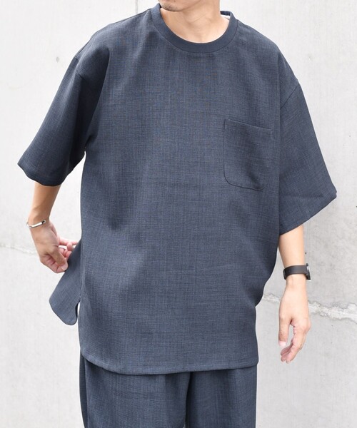 SHIPS any: 〈洗濯機可能〉メランジオックス ラウンド フェイクレイヤード Tシャツ (セットアップ対応)◇（Tシャツ/カットソー）｜SHIPS any（シップス エニィ）