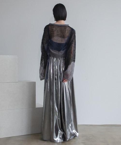 VACANCY（ヴァカンシー）の「透かし編みウェーブドロストプルオーバー（ニット/セーター・レディース・グリーン/ブラック/ブルー・FREE）」の13枚目の写真