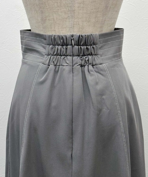 archives（アルシーヴ）の「Ｈ／Ｗ配色ステッチフレアマーメイドスカート（スカート・レディース・ブラック/アイボリー/グレー・MEDIUM）」の10枚目の写真