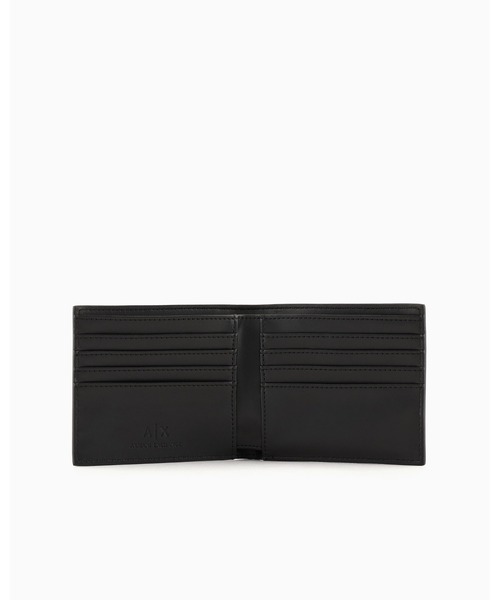 洗練されたデザイン　アルマーニ エクスチェンジ　コインケース付きカードホルダー ARMANI EXCHANGE 財布 「A|X アルマーニ エクスチェンジ」AXロゴ