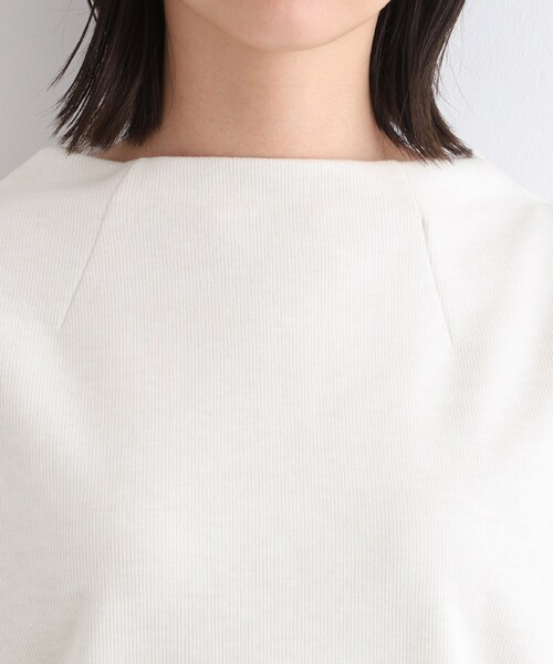 【セール】【洗える／UVケア／SETUP可能】ライトジャージ ボトルネックトップス（Tシャツ/カットソー）｜INDIVI（インディヴィ）