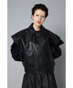 REFLEM/レフレム』サイバー切替ハイネックジャージパーカー（パーカー