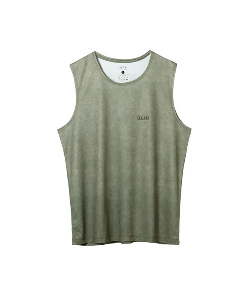 AKTR MOCK GARMENT DYED SLEEVELESS SPORTS TEE(アクター モック ガーメントダイ スリーブレス スポーツ ティー)(タンクトップ)|AKTR(アクター)