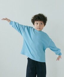 TJ ハニカム 配色ステッチ ロングスリーブ / キッズ 100cm-130cm