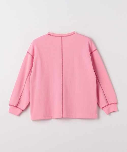 green label relaxing（グリーンレーベルリラクシング）の「TJ ハニカム 配色ステッチ ロングスリーブ / キッズ 100cm-130cm（Tシャツ/カットソー・キッズ・ライトピンク/ブラック/オフホワイト/ライトブルー/ケリーグリーン・120cm/100cm/130cm/110cm）」の15枚目の写真