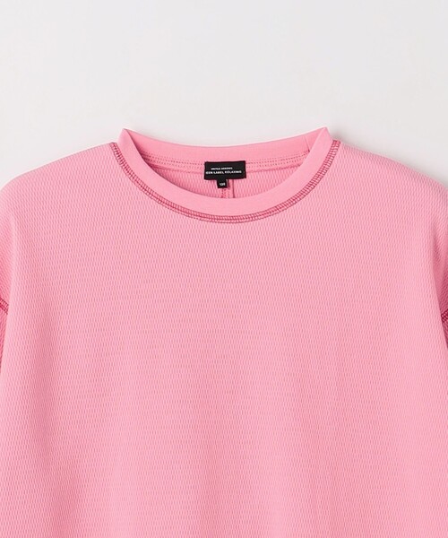 green label relaxing（グリーンレーベルリラクシング）の「TJ ハニカム 配色ステッチ ロングスリーブ / キッズ 100cm-130cm（Tシャツ/カットソー・キッズ・ライトピンク/ブラック/オフホワイト/ライトブルー/ケリーグリーン・120cm/100cm/130cm/110cm）」の16枚目の写真