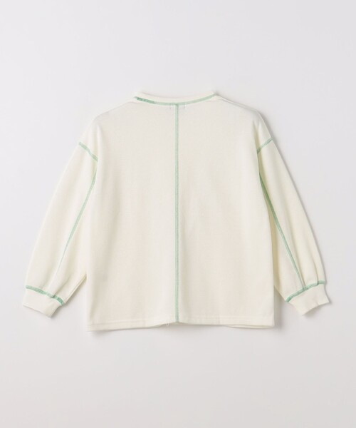 green label relaxing（グリーンレーベルリラクシング）の「TJ ハニカム 配色ステッチ ロングスリーブ / キッズ 100cm-130cm（Tシャツ/カットソー・キッズ・ライトピンク/ブラック/オフホワイト/ライトブルー/ケリーグリーン・120cm/100cm/130cm/110cm）」の20枚目の写真