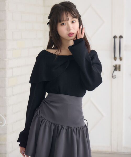 ems excite（エムズエキサイト）の「フロントリボンNTPO（ニット