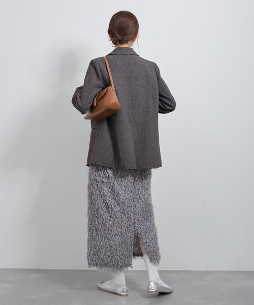 ROPE' PICNIC（ロペピクニック）の「テープヤーンアイラインスカート（スカート・レディース・キナリ/グレー系その他・38）」の5枚目の写真