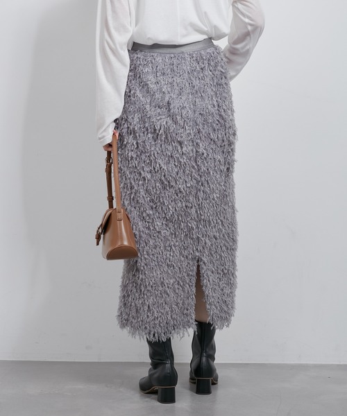 ROPE' PICNIC（ロペピクニック）の「テープヤーンアイラインスカート（スカート・レディース・キナリ/グレー系その他・38）」の8枚目の写真