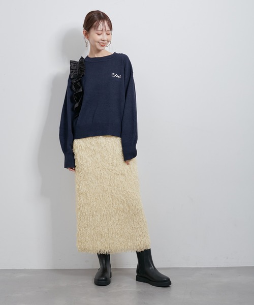 ROPE' PICNIC（ロペピクニック）の「テープヤーンアイラインスカート（スカート・レディース・キナリ/グレー系その他・38）」の9枚目の写真