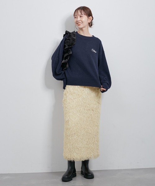 ROPE' PICNIC（ロペピクニック）の「テープヤーンアイラインスカート（スカート・レディース・キナリ/グレー系その他・38）」の10枚目の写真