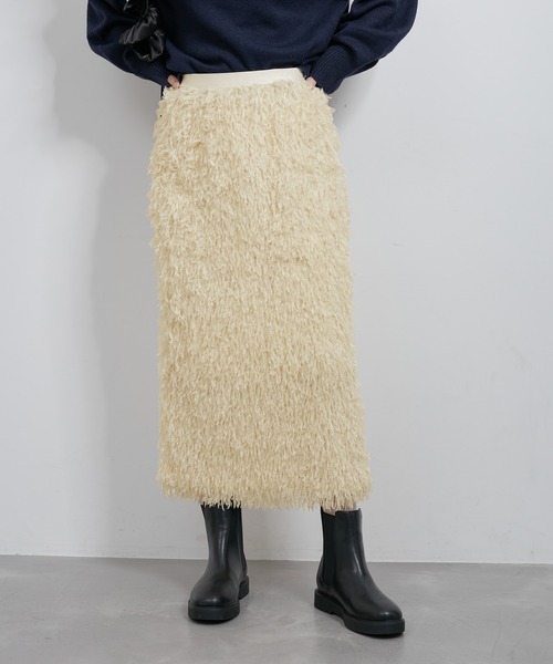 ROPE' PICNIC（ロペピクニック）の「テープヤーンアイラインスカート（スカート・レディース・キナリ/グレー系その他・38）」の15枚目の写真