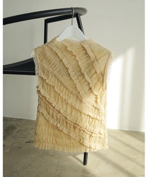 anuke（アンヌーク）の「Tulle Frill Tops（シャツ/ブラウス）」 - WEAR