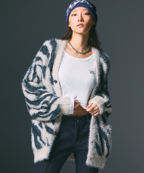 X-girl（エックスガール）の「REVERSIBLE BEANIE（ニットキャップ